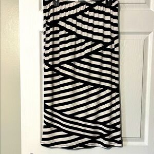 Zadie B’s Black and White Striped Skirt